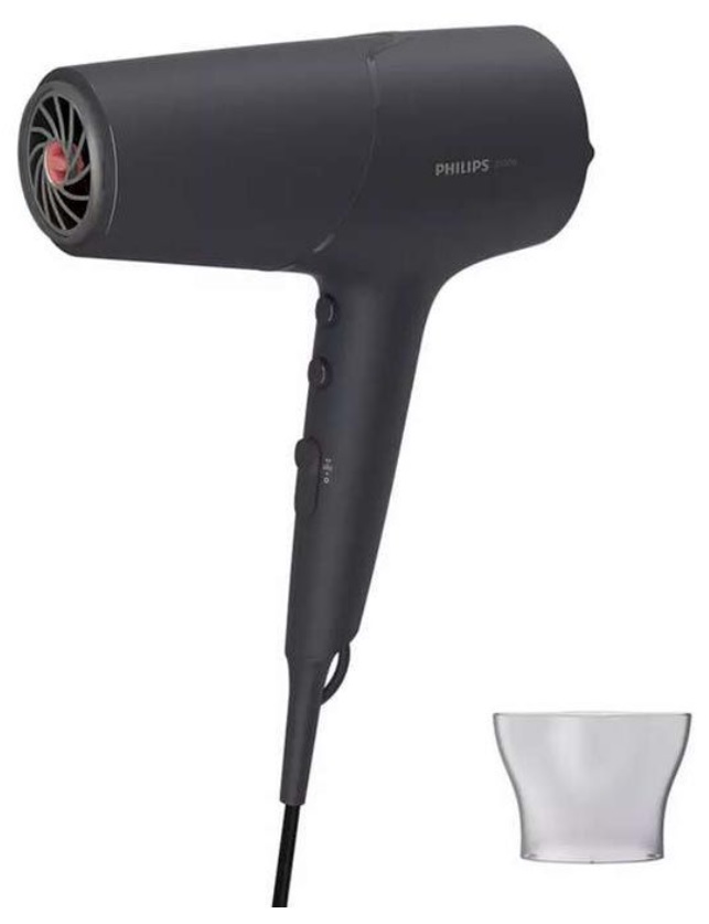 Uscător de păr Philips - BHD504/00, 2100W, 3 viteze, negru