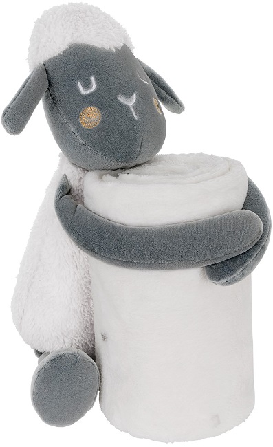 Set jucărie cu pătură KikkaBoo - Sleepy Sheep