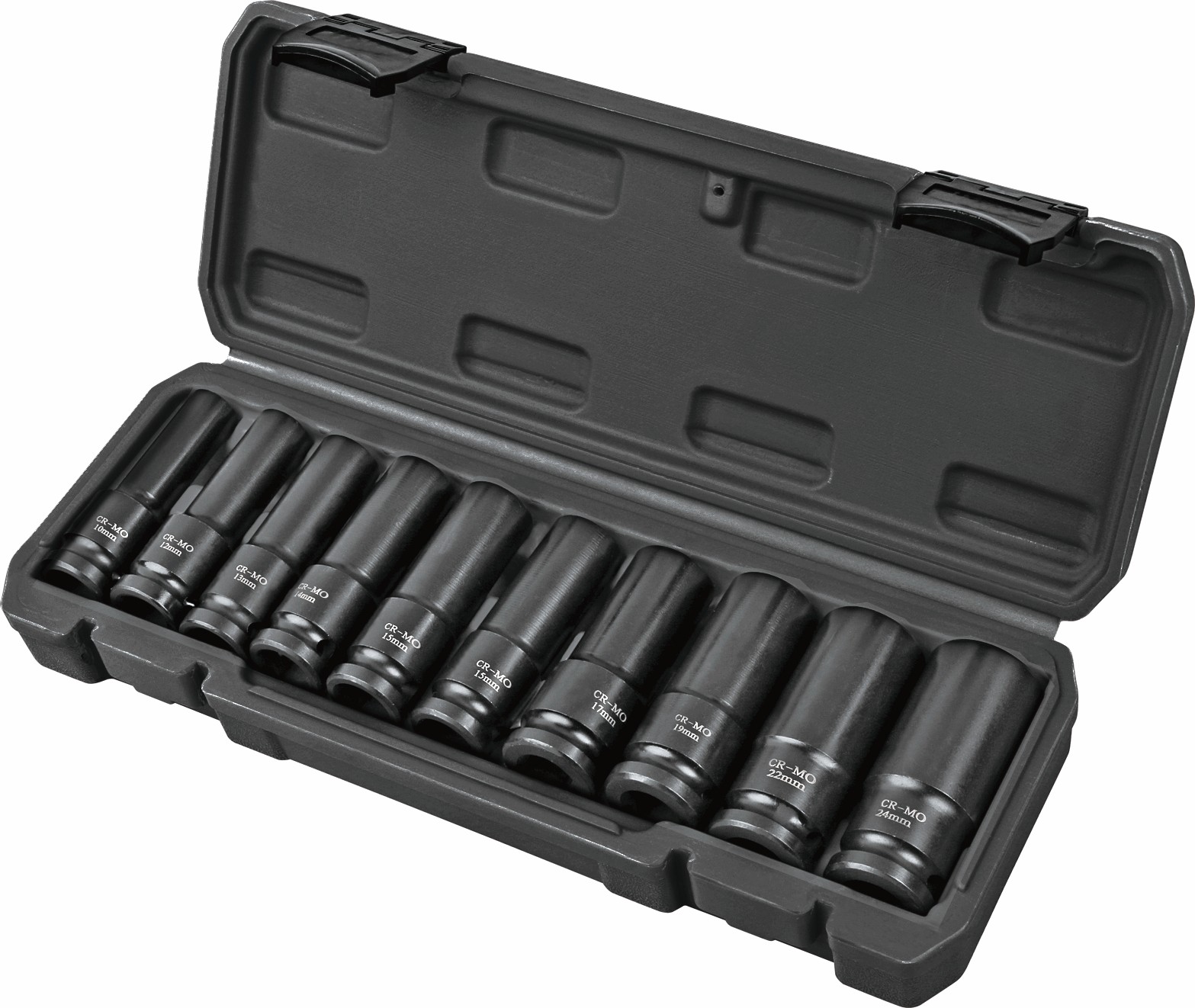 Set de biți de impact extinși Top Master - Cr-Mo , 1/2'', 10 - 24 mm, 10 buc