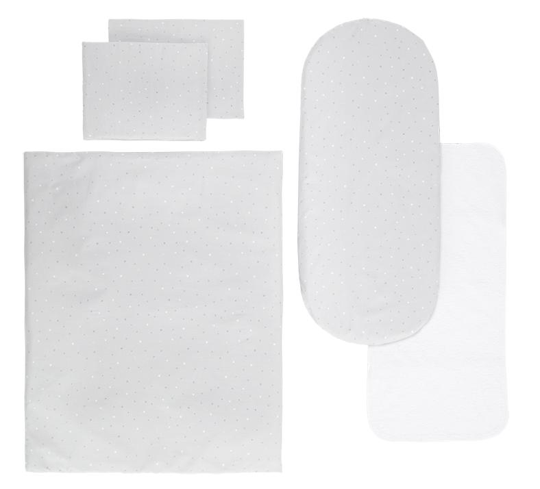Set pentru cărucior Lorelli - cu protecție, cer senin gri