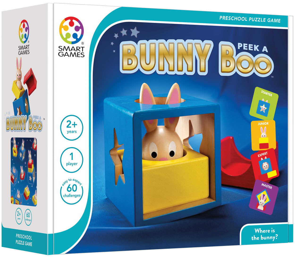 Joc de logică pentru copii Smart Games Preschool Wood - Iepurasul Boo