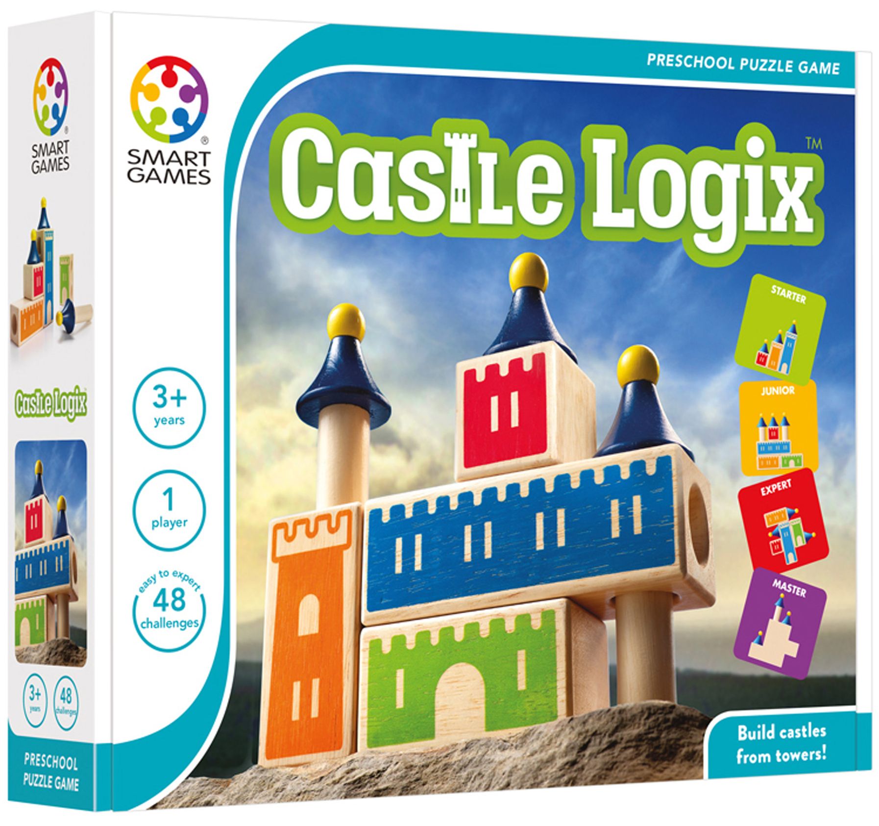 Joc de logică pentru copii Smart Games Preschool Wood - Castel logic