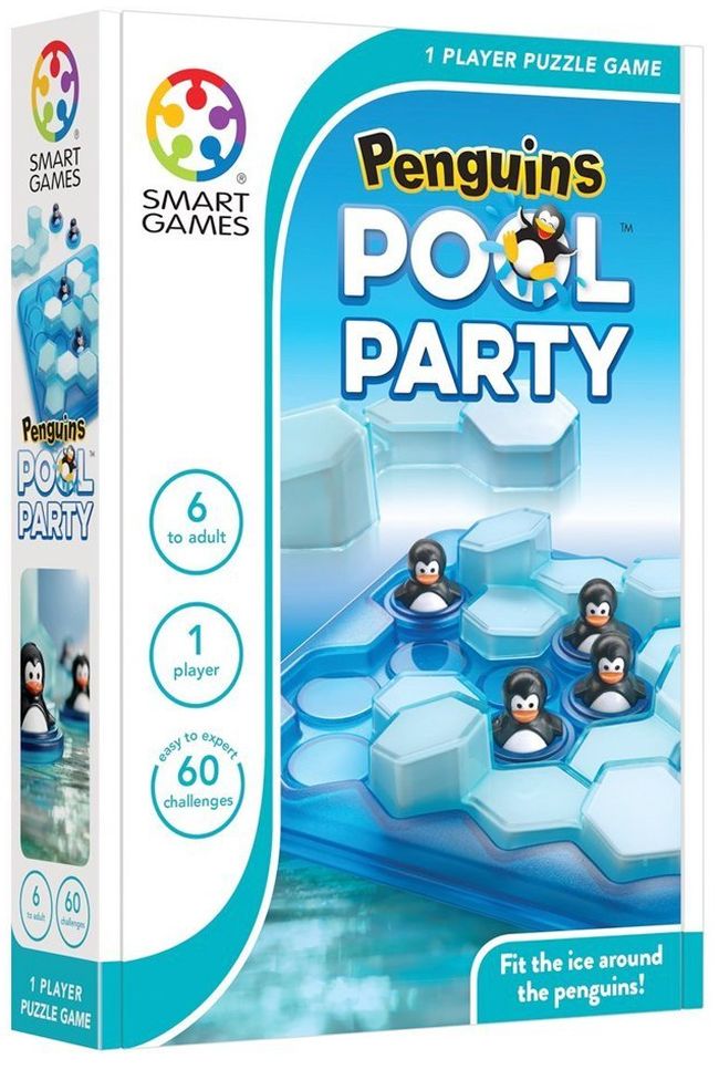 Joc de logică pentru copii Smart Games Compact - Pinguini linga piscina