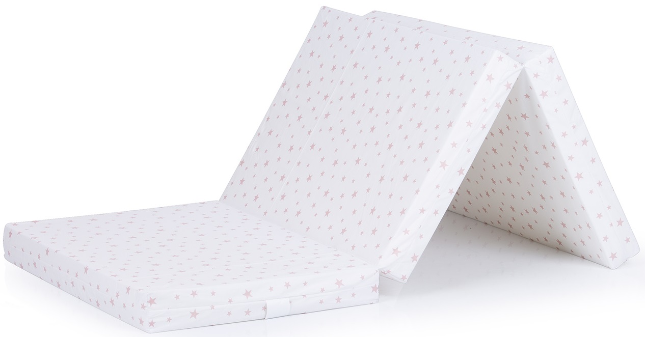 Saltea pliabila Chipolino, 60 x 120 x 6 cm, pulbere alba cu stele