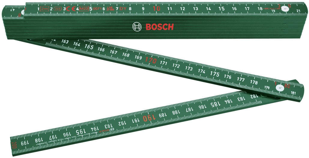 Metru pliabil Bosch - 2 m, fibră de sticlă