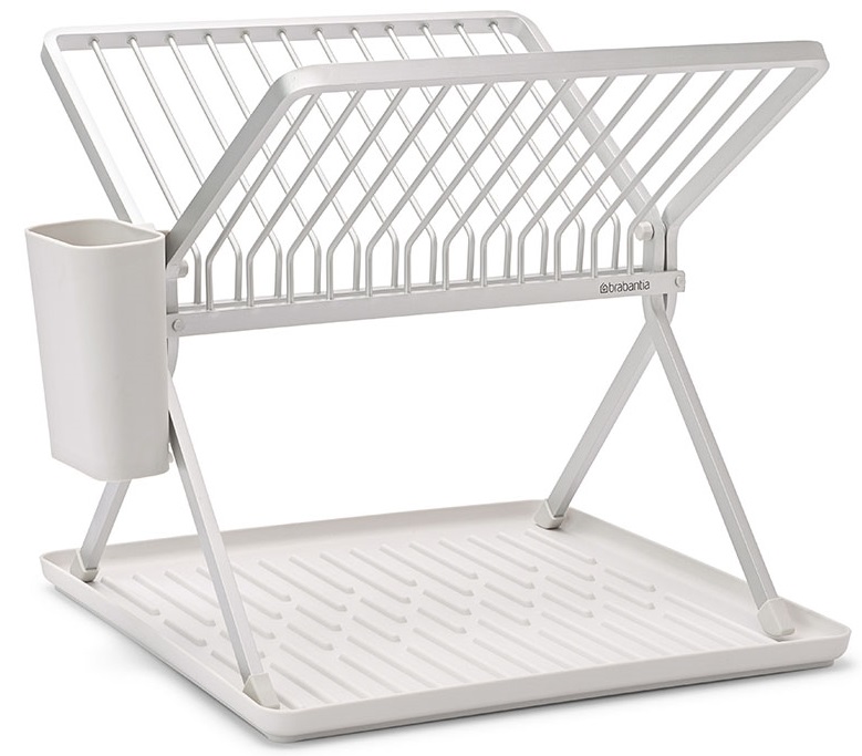 Uscător de vase pliabil Brabantia - SinkSide, Light Grey, compact