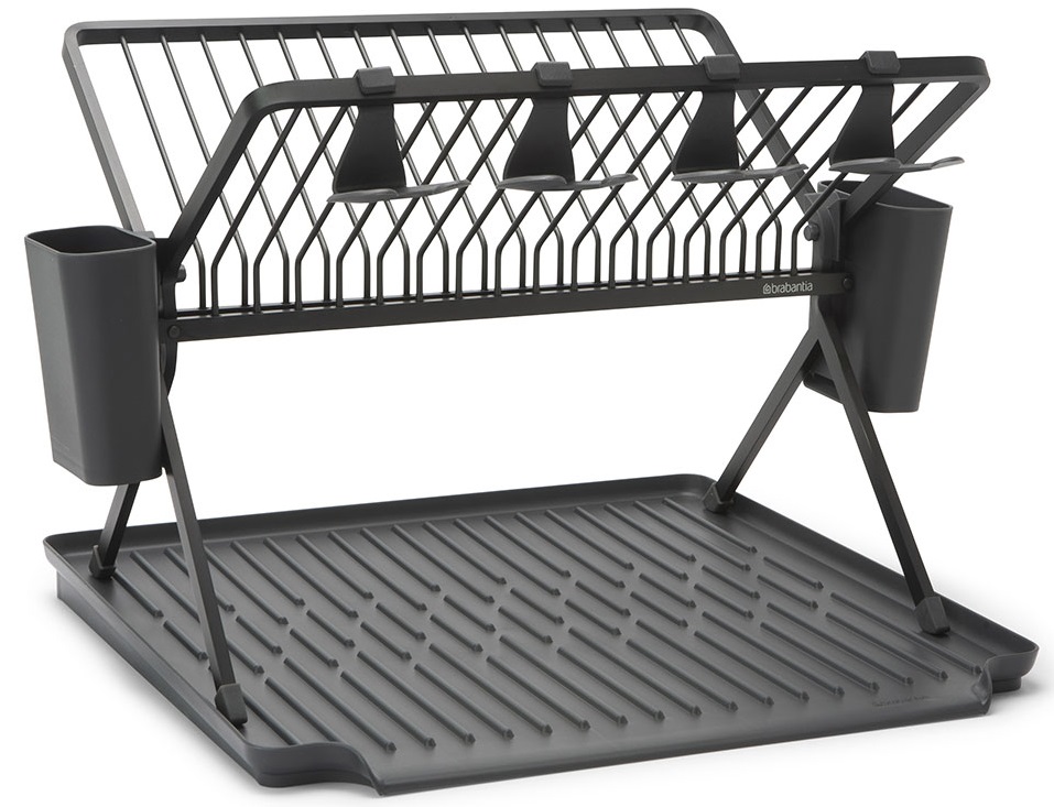 Uscător de vase pliabil Brabantia - SinkSide, Dark Grey