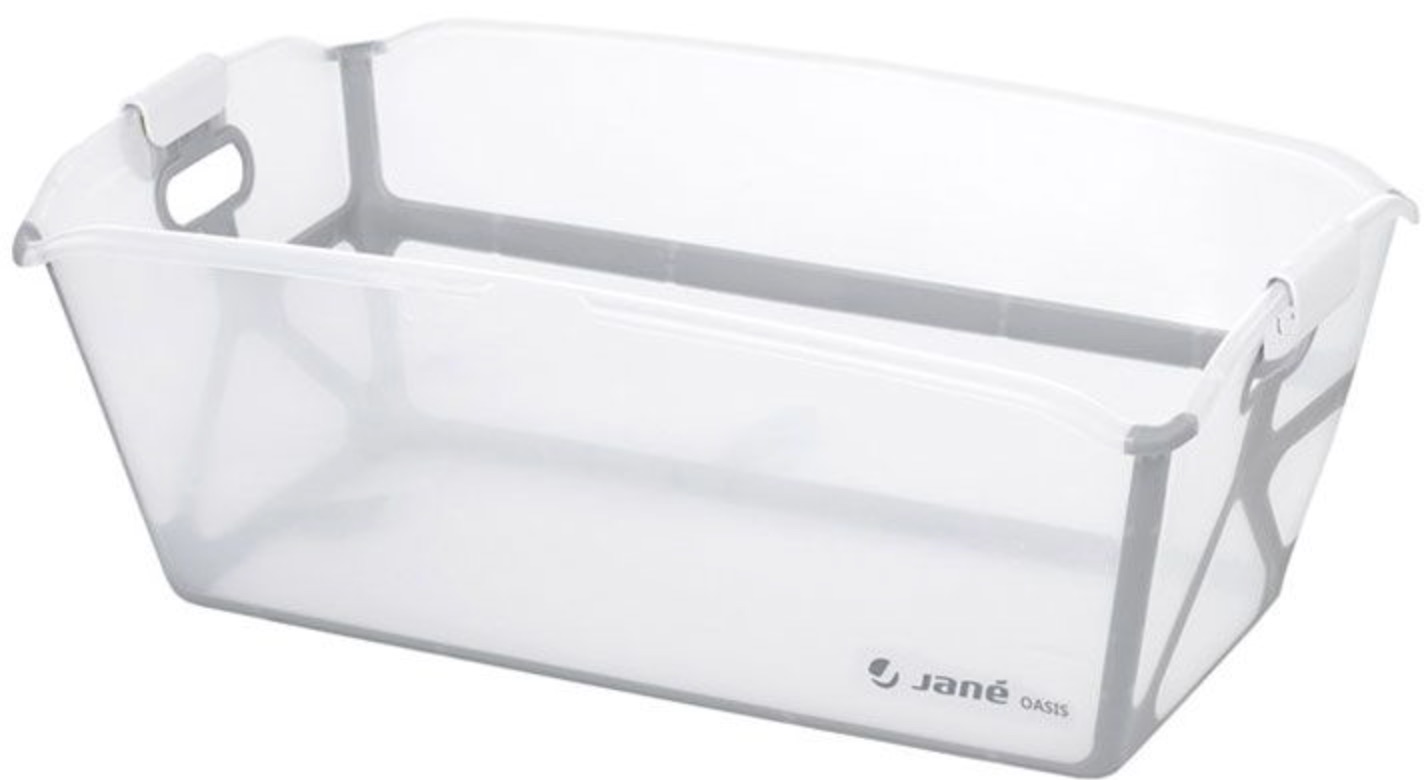 Cadă pliabilă pentru bebeluși Jane - 68 cm, Oasis White