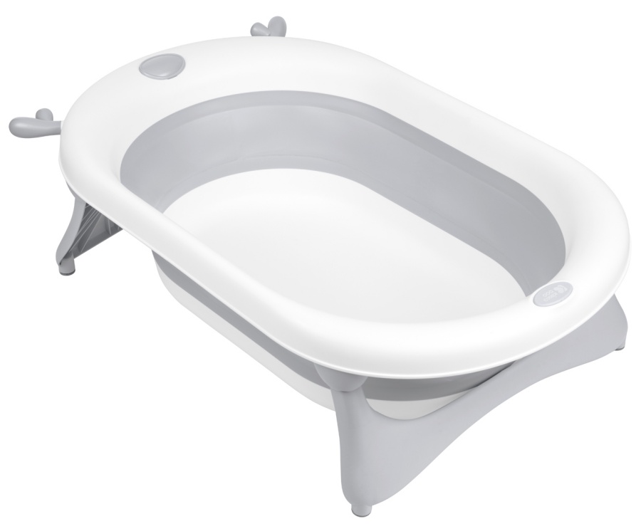 Cadă pliabilă pentru bebeluși KikkaBoo - Foldy, 80 cm, gri