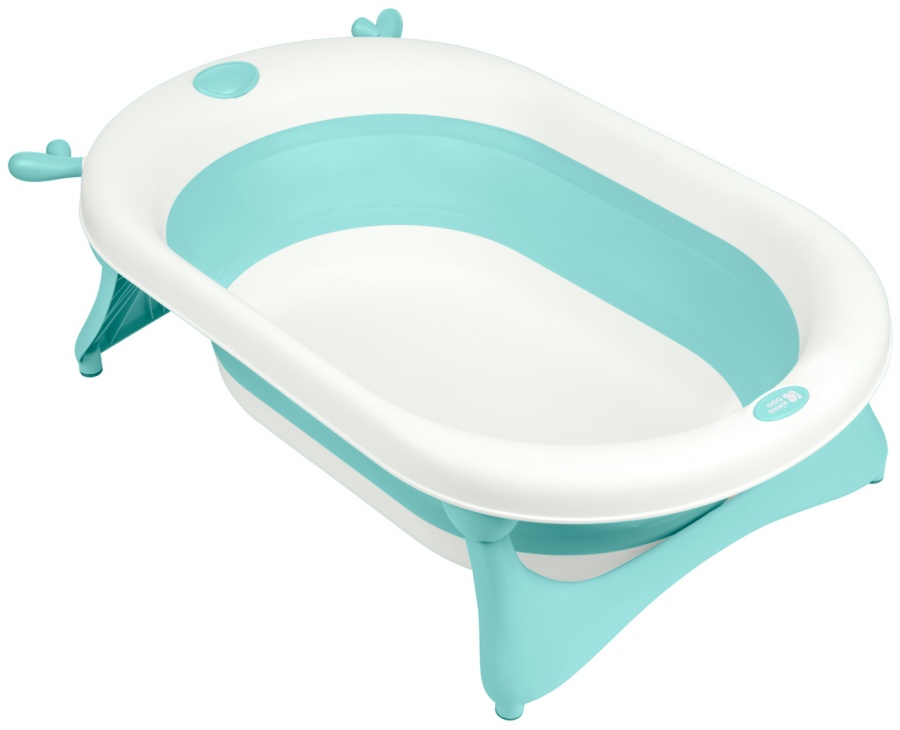 Cadă pliabilă pentru bebeluși KikkaBoo - Foldy, 80 cm, Mint