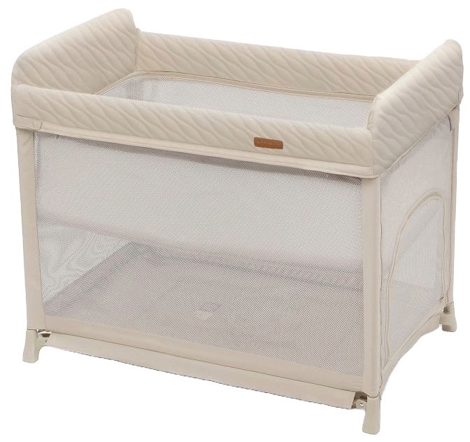 Pat pliabil cu 2 niveluri KinderKraft - Moon Dream, Beige