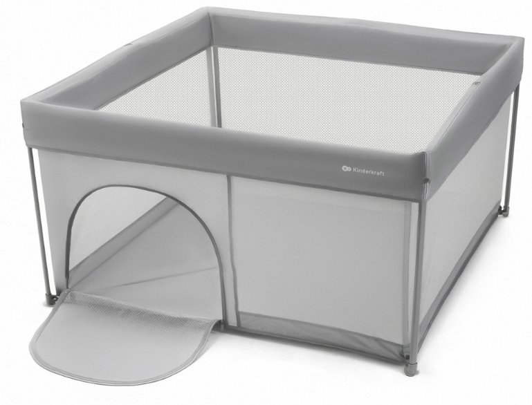 Țarc de joacă pliabil Kinderkraft - Ziki, Grey