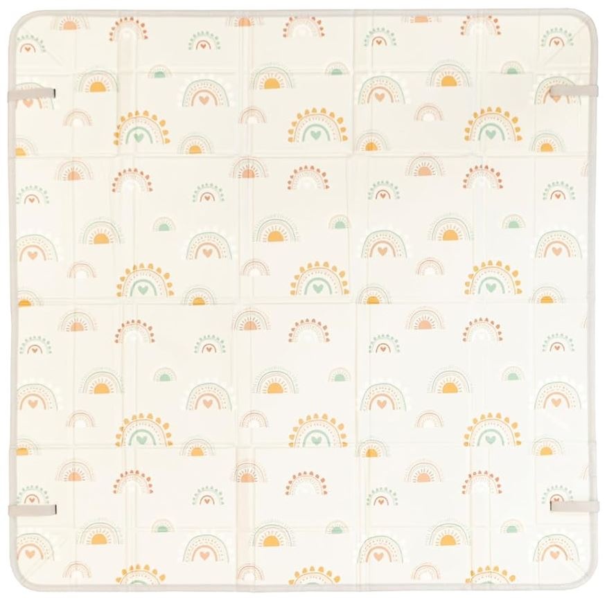 Salteluță pliabilă moale din spumă Infantino – 147 x 147 cm, curcubeu