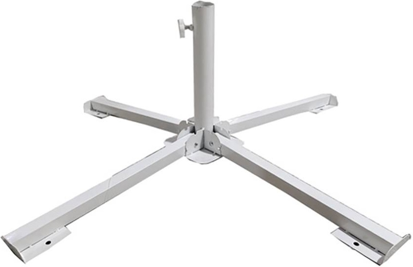 Bază pliabilă pentru umbrelă de grădină  Muhler - B1001, 85 х 60 cm, alb