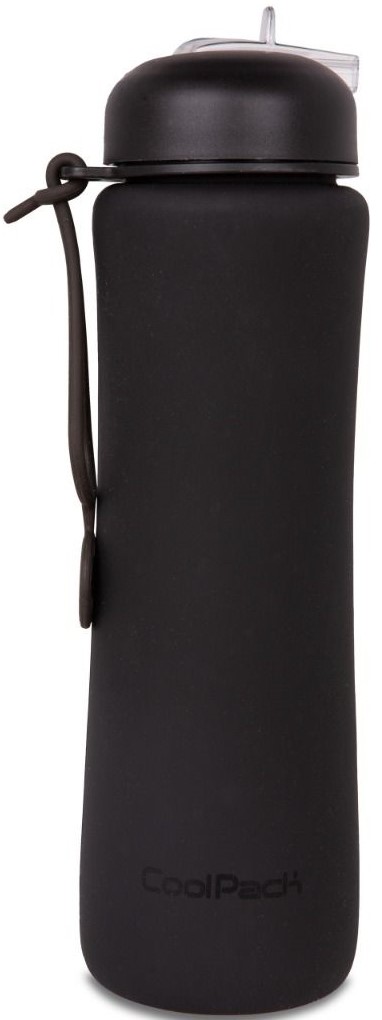 Sticlă pliabilă din silicon Cool Pack Pump - Rpet Black, 600 ml