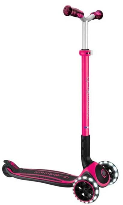 Trotinetă pliabilă  Globber - Ace Lights, roz