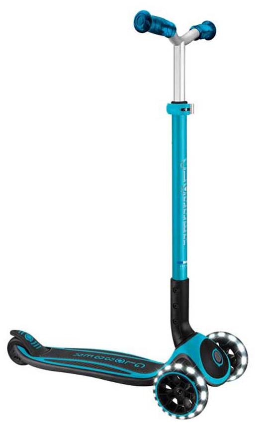Trotinetă pliabilă  Globber - Ace Lights, albastru