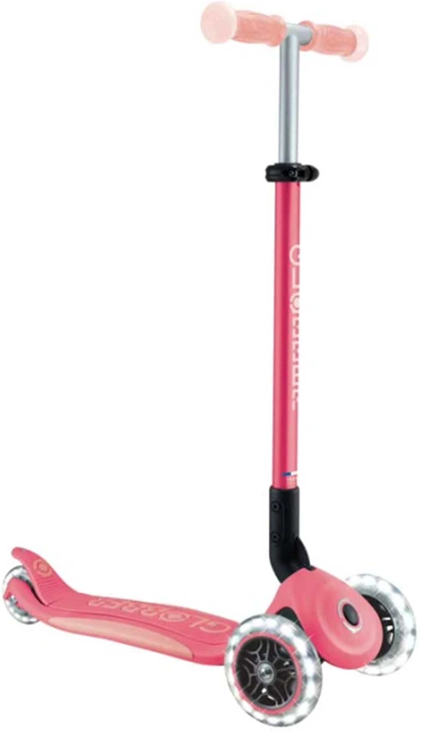 Trotinetă pliabilă Globber - Elite Glow Lights, roz