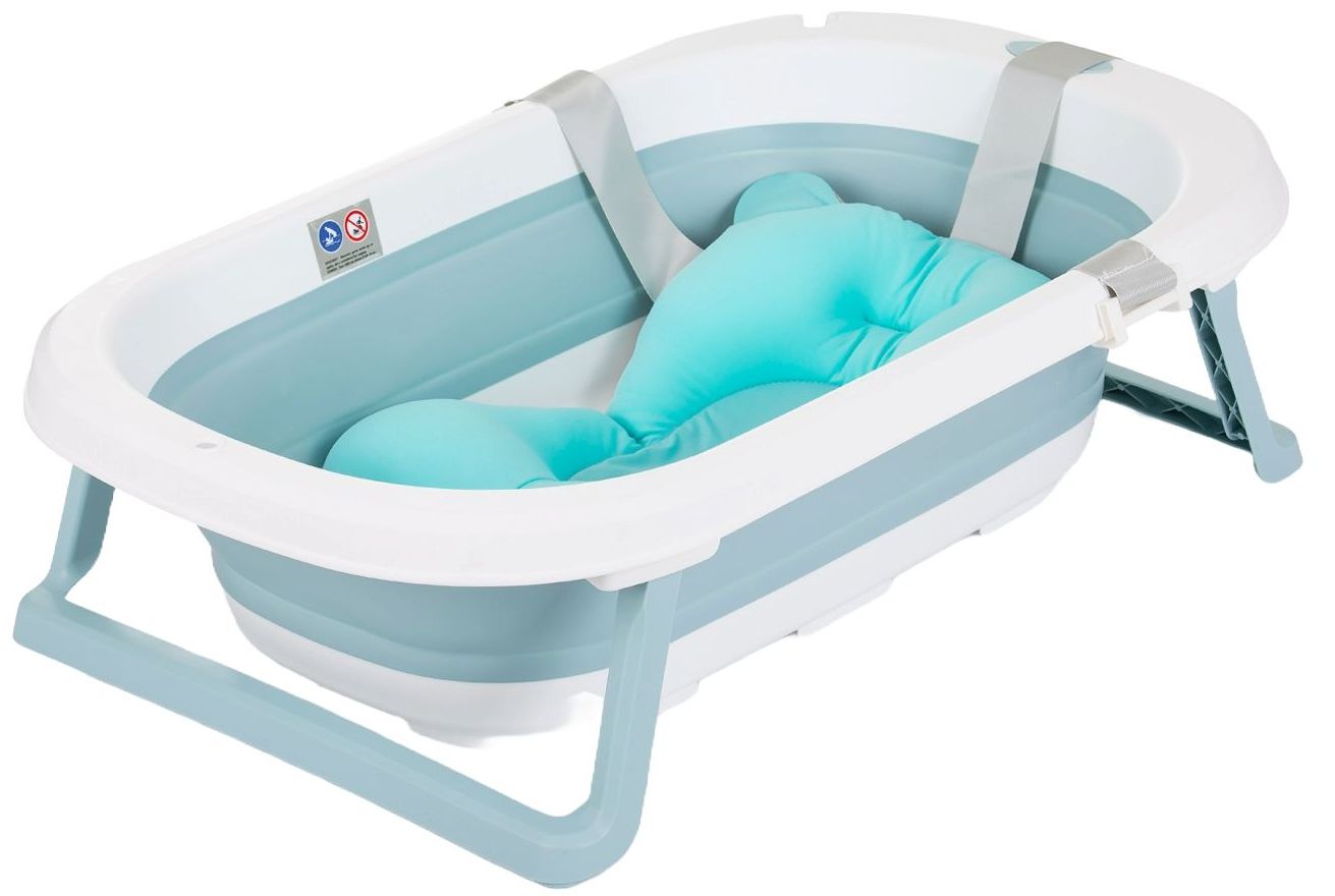 Cadă pliabilă cu plasă Chipolino - Isla, 81 cm, albastru