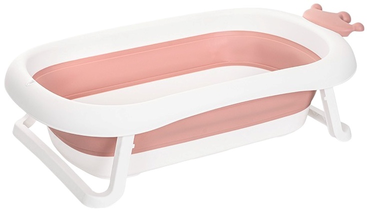 Cadă pliabilă cu scurgere Lorelli - Royal, 83 cm, Nordic Pink