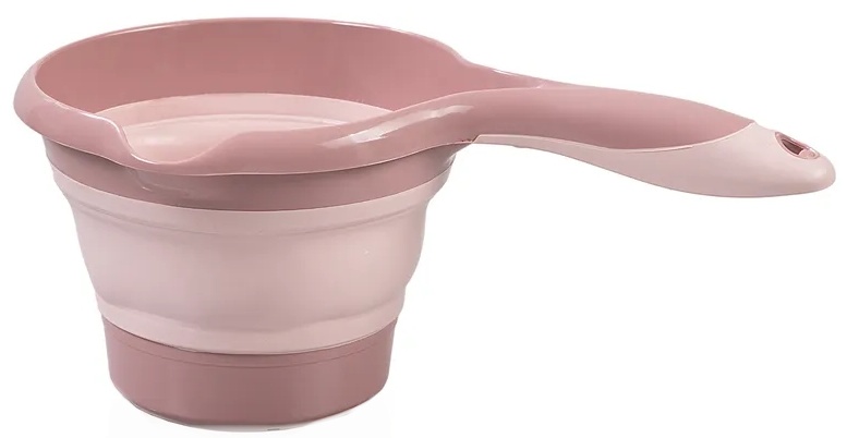 Vas de clătire pliabil BabyJem - roz, 1,1 L