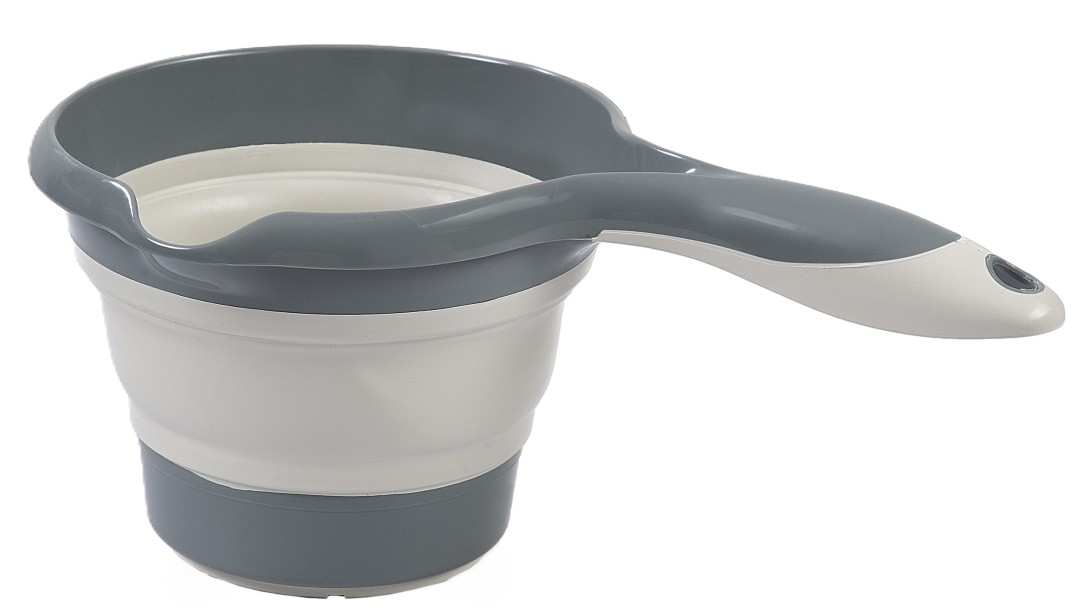 Vas de clătire pliabil BabyJem - Gri, 1,1 L