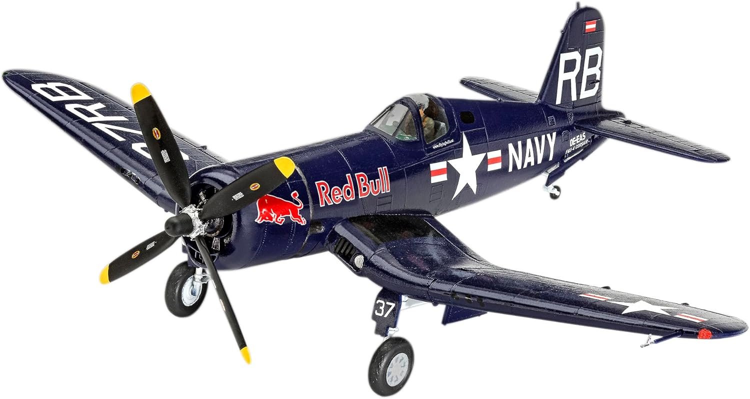 Set de asamblare  Revell Militar: Avioane  - F4U-4 Corsair: Flying Bulls 25th Anniversary