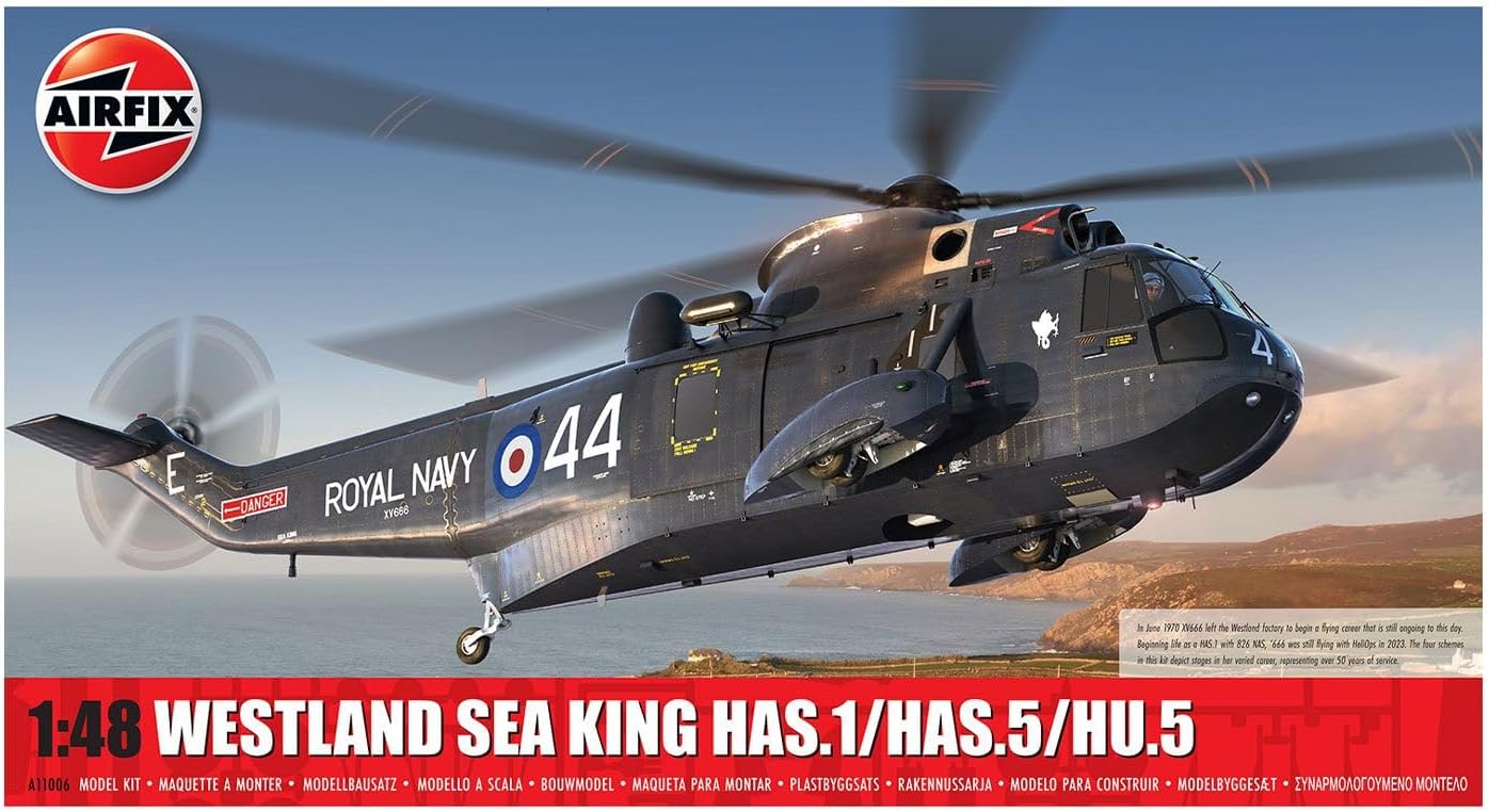 Model Airfix de asamblare – elicopter militar britanic Westland Sea King HAS.1/HAS.5/HU.5