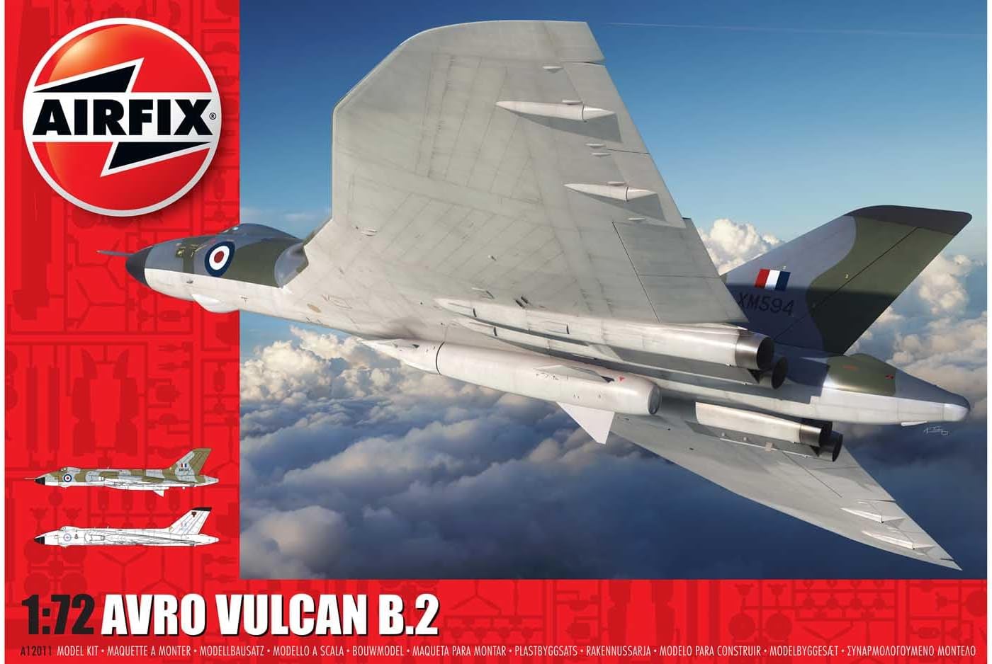 Model de asamblare Airfix Militar: Avioane -bombardier strategic englez Avro Vulcan B.2