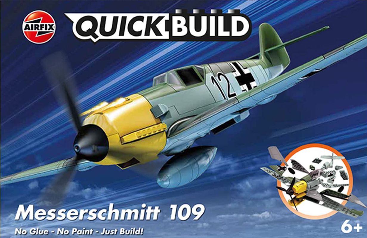 Model asamblat  Airfix Militar : Avioane - QUICKBUILD Messerschmitt Bf109 - Asamblare fără lipici