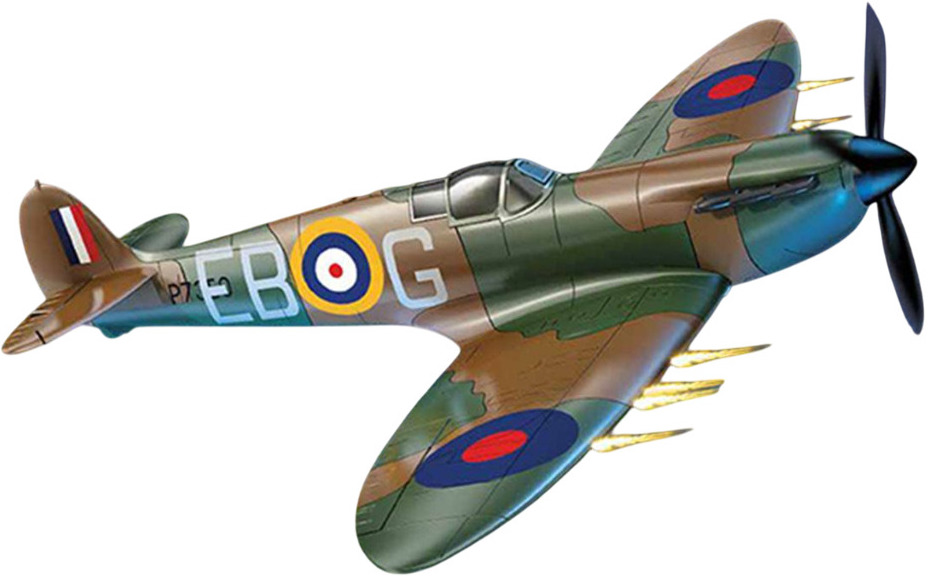 Model asamblat  Airfix Militar : Avioane - QUICKBUILD Spitfire - Asamblare fără lipici