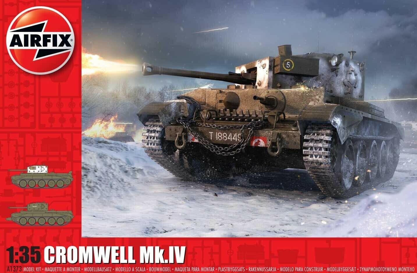 Model asamblat  Airfix Militar : Tancuri - British tank Cromwell Mk.IV