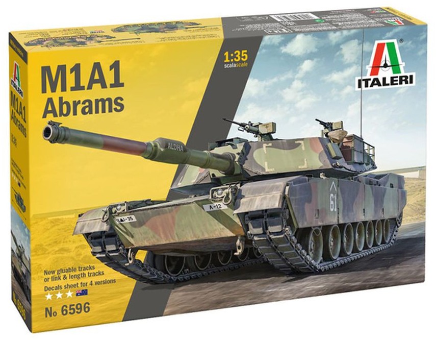 Model asamblabil Italeri Militari: Tancuri - Tanc principal de luptă american M1A1 Abrams