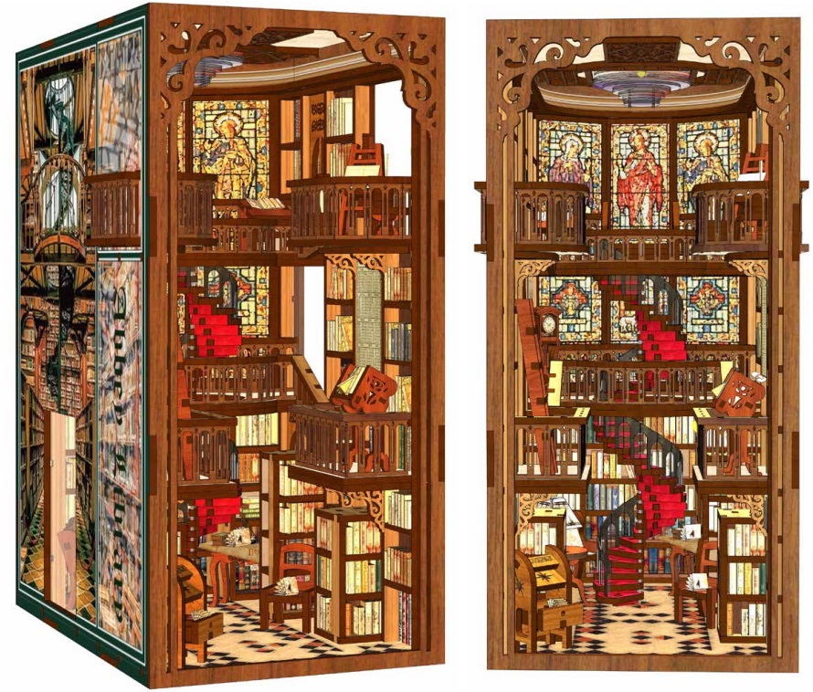 Model de asamblat MiniCity - Abbey Library