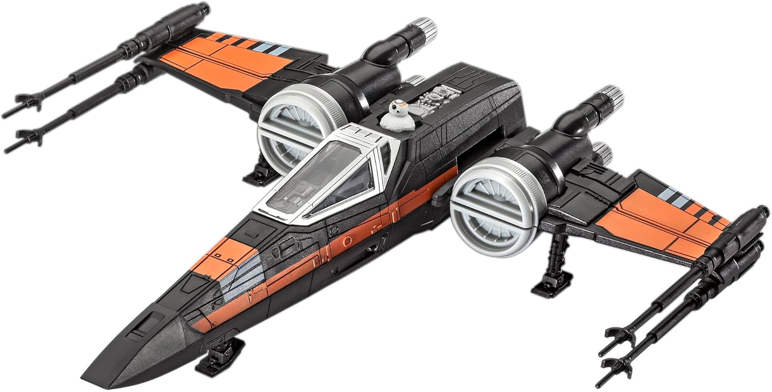 Мodel de asamblat  Revell Cosmic : Star Wars - Poe's X-Wing Fighter (w/Sound): Build &amp; Play