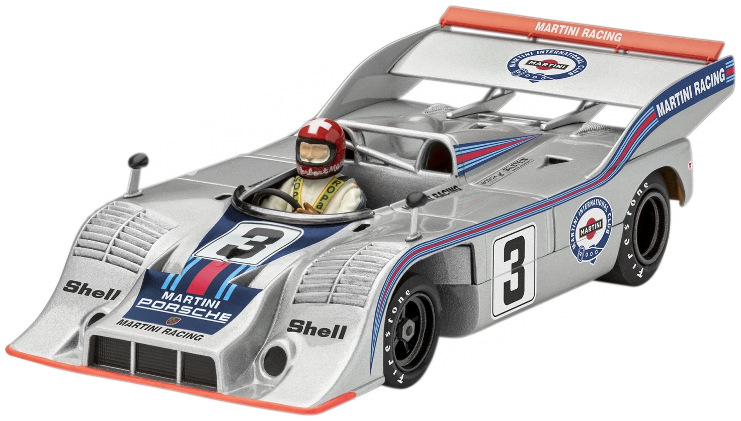 Model de asamblat Revell Curse: Mașini - Porsche 917/10, 64 piese