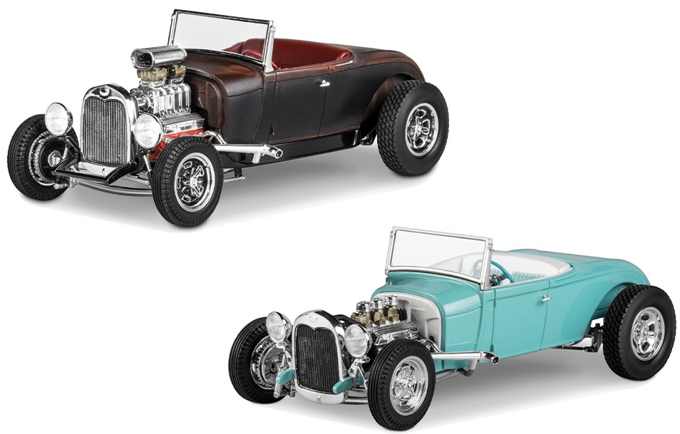 Model de asamblat Revell Modern: Mașini - 1929 Ford Model A Roadster 2 in 1, 149 piese