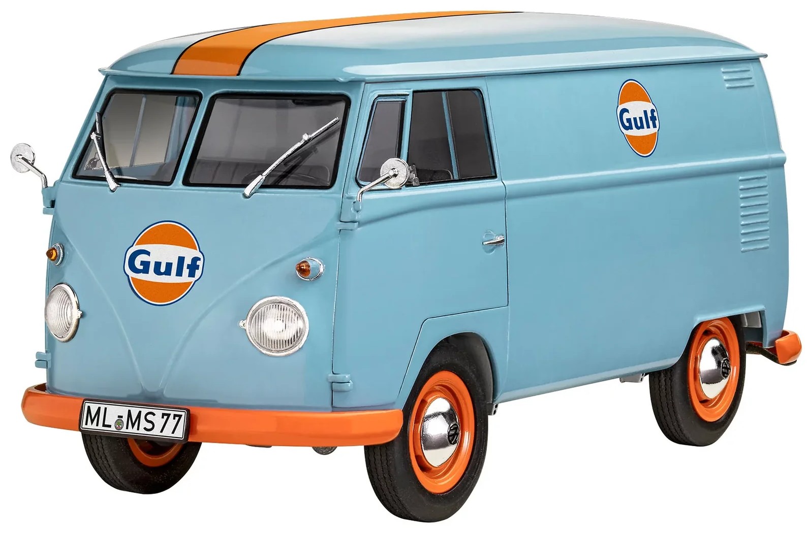Model de asamblat Revell Modern: Mașini -  VW T1 Panel Van (cu accesorii incluse)