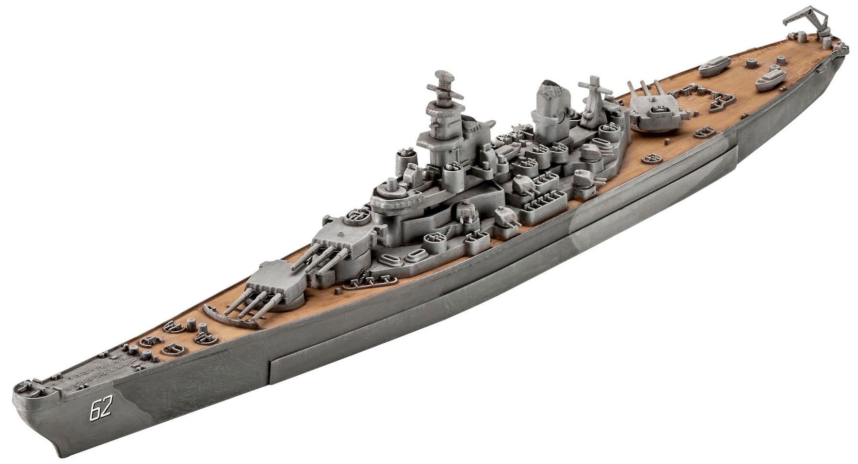 Model de asamblat Revell Militar: Vas de război USS New Jersey