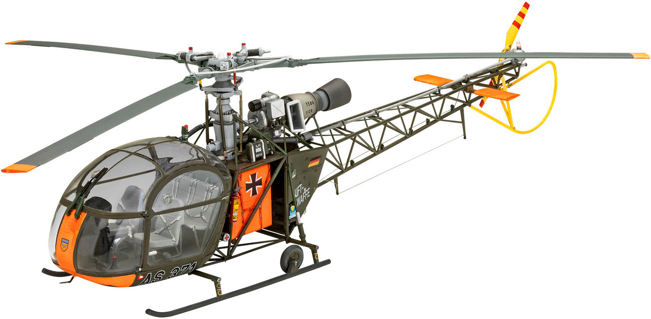 Model de  asamblare Revell Militar: elicoptere - Alouette II