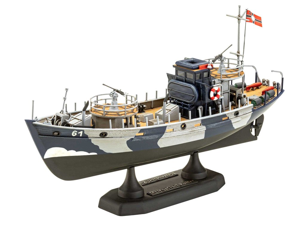 Мodel de asamblat  Revell Militar : Nave - Kriegsfischkutte (cu accesorii incluse )