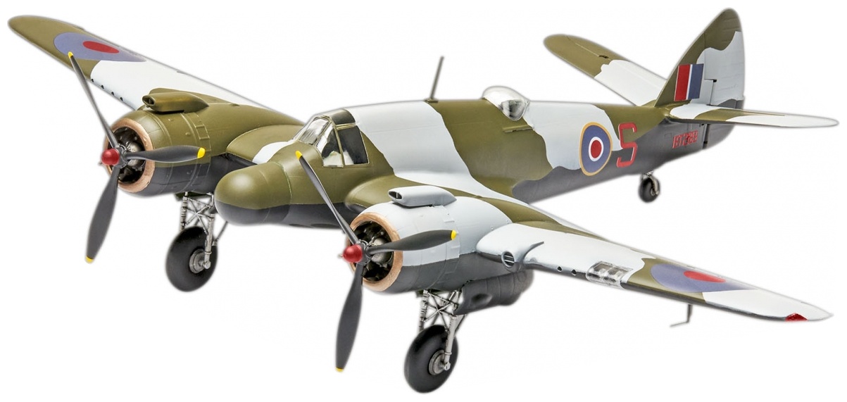 Model de asamblat Revell Militar: Avion - Avion de vânătoare Bristol Beaufighter Mk. VI, 200 piese