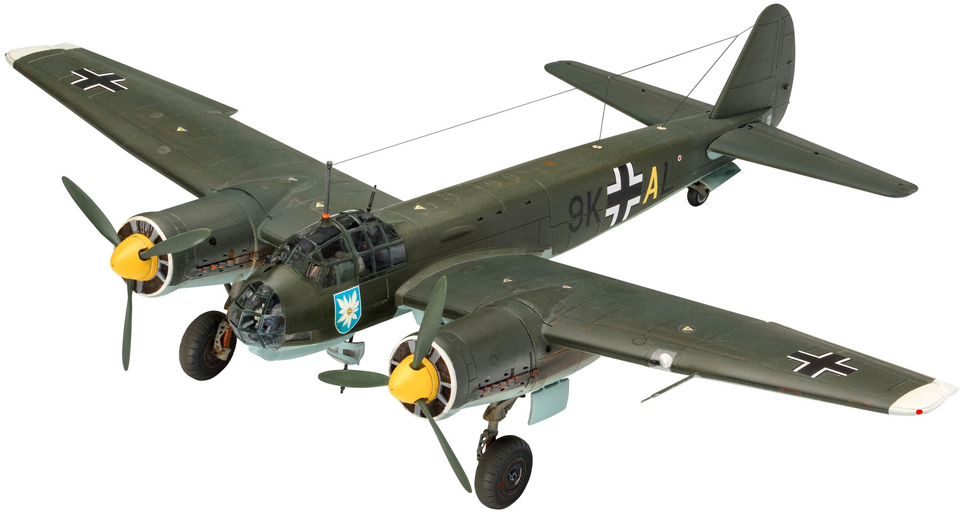 Model asamblat  Revell Militar : Avioane - Junkers Ju88 A-1 Bătălia Marii Britanii