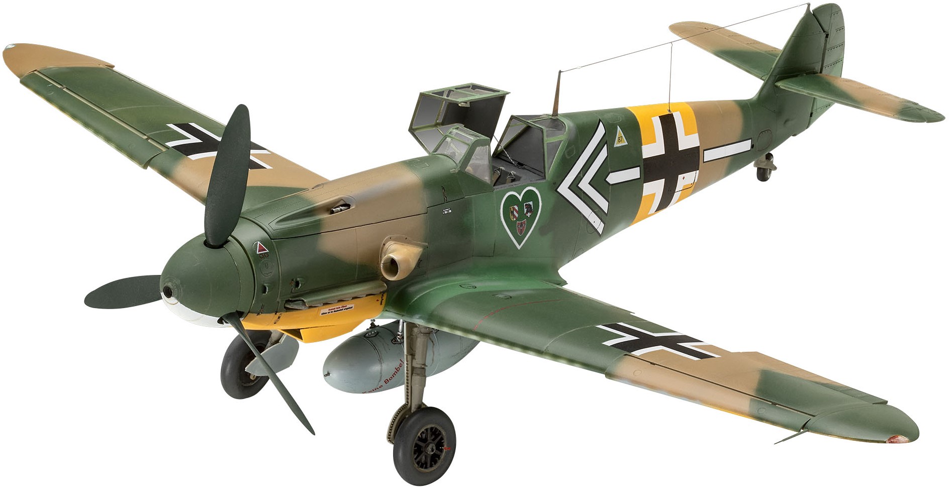 Model asamblat  Revell Militar : Avioane - Messerschmitt Bf109 G-2/4