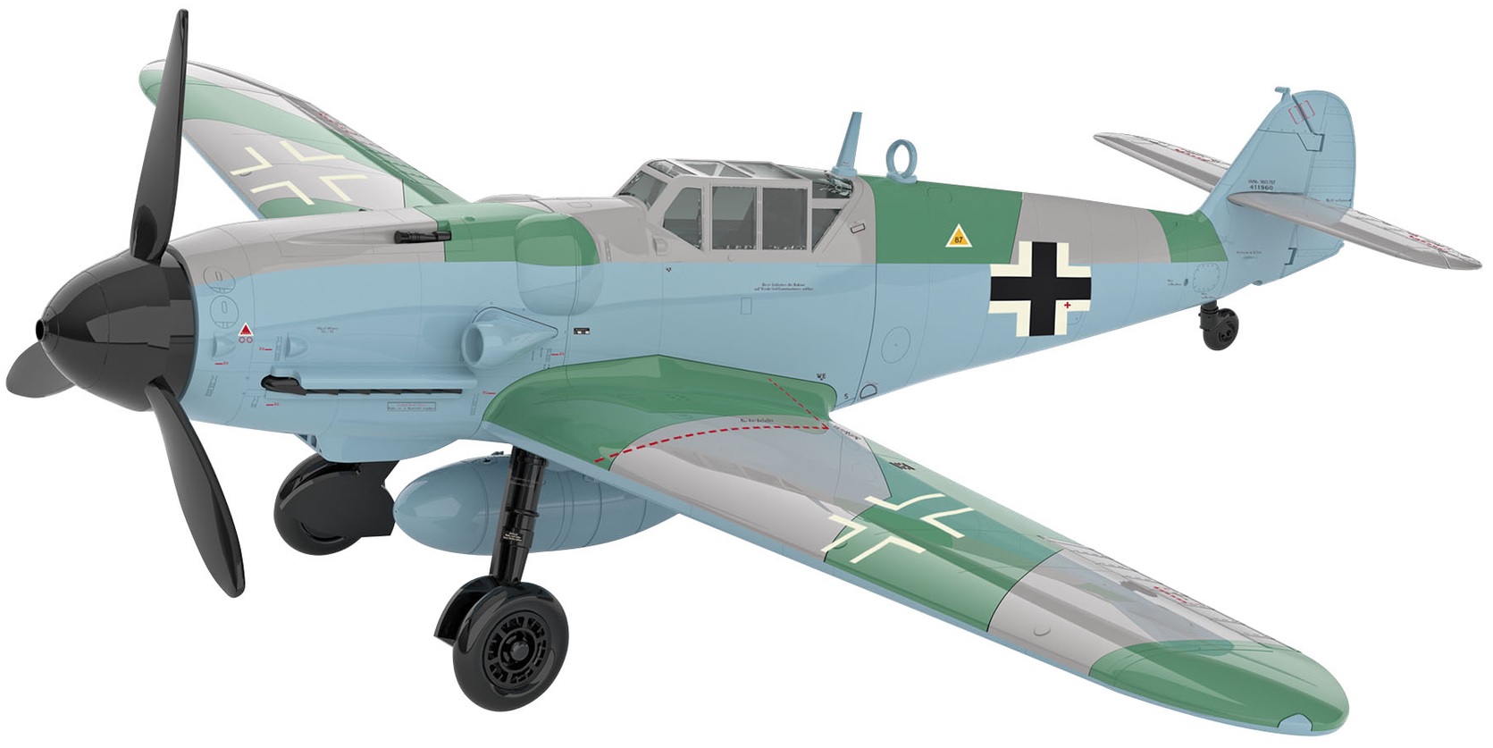 Model asamblabil Revell Militare: Avioane  - Messerschmitt Bf109 G-6