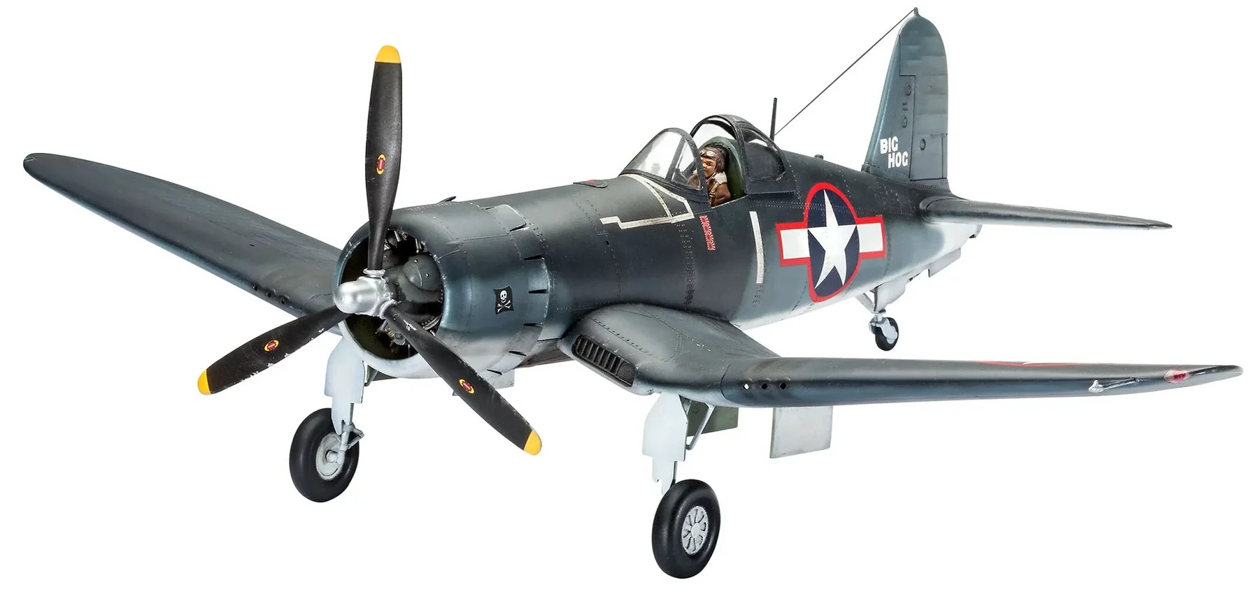Мodel de asamblat  Revell Militar : Avioane - Vought F4U-1A Corsair (cu accesorii incluse )