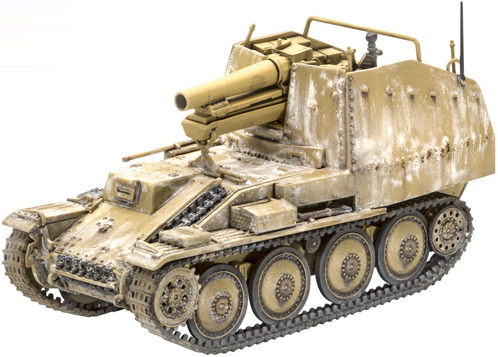 Model asamblat  Revell Militar : Tancuri -Gun autopropulsat German Grille