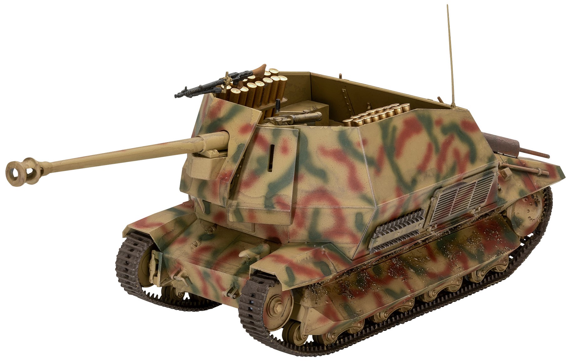 Model asamblat  Revell Militar : Tancuri - Distrugător de tancuri Marder I bazat pe FCM 36