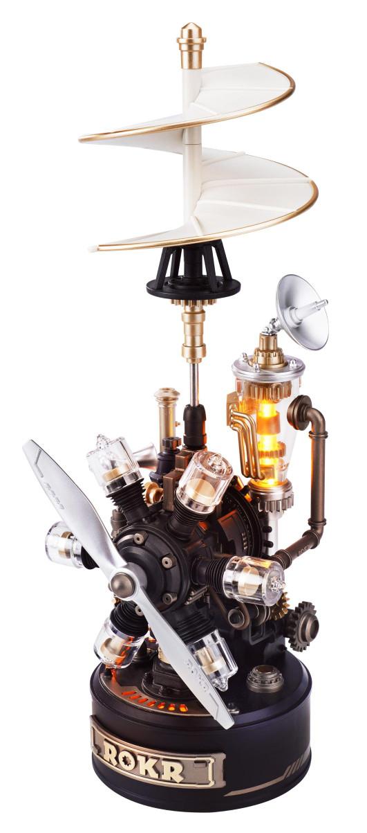Model de asamblat Robo Time - Elicopterul lui Da Vinci