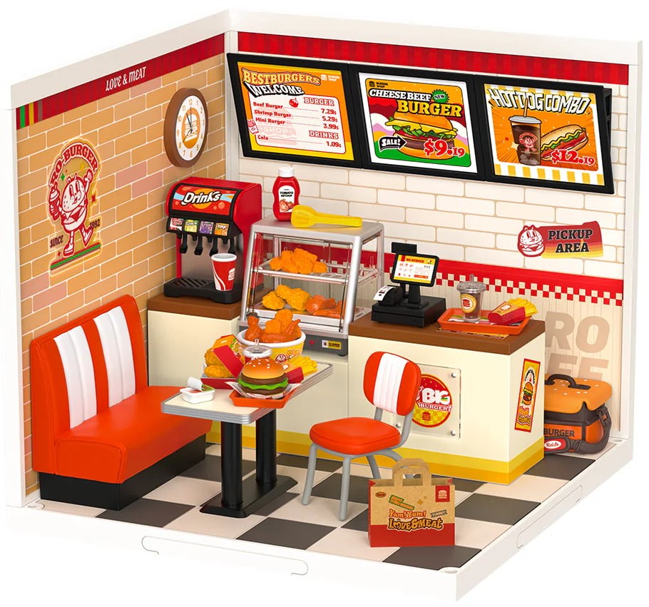 Model asamblat  Robo Time - burgeri deliciosi
